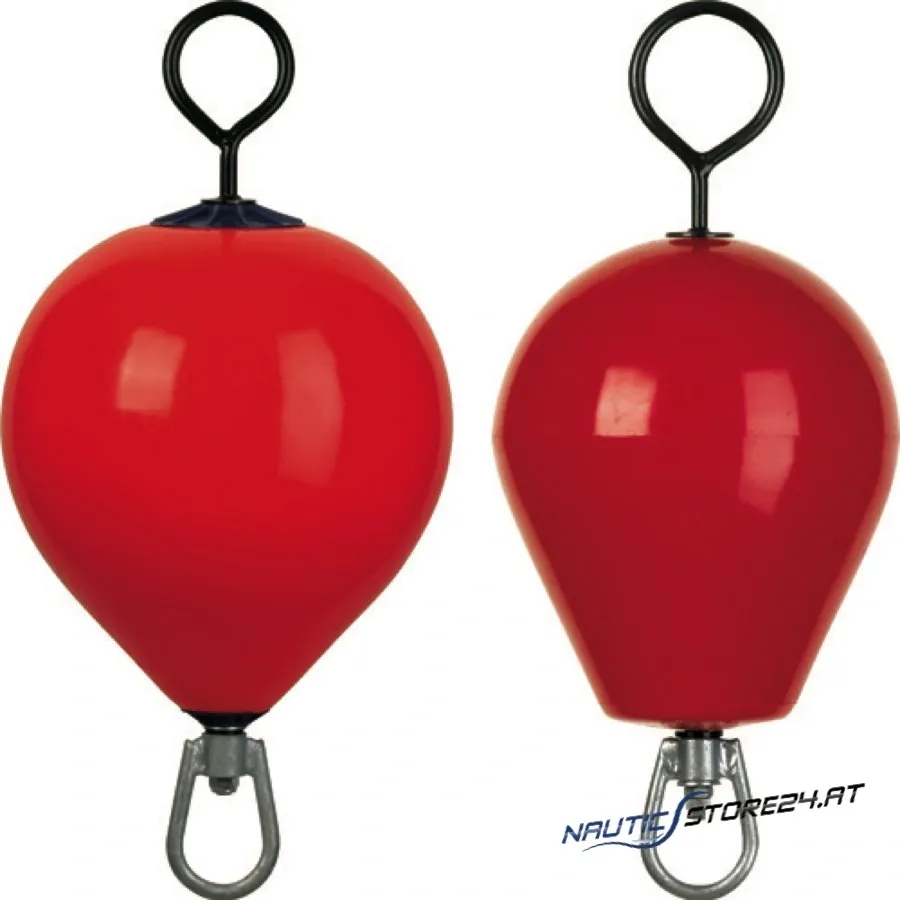Dan Ringboye aus rotem PVC | Ausführung: aufblasbar mit Ventil, Auftrieb 7kg, Durchmesser 240mm