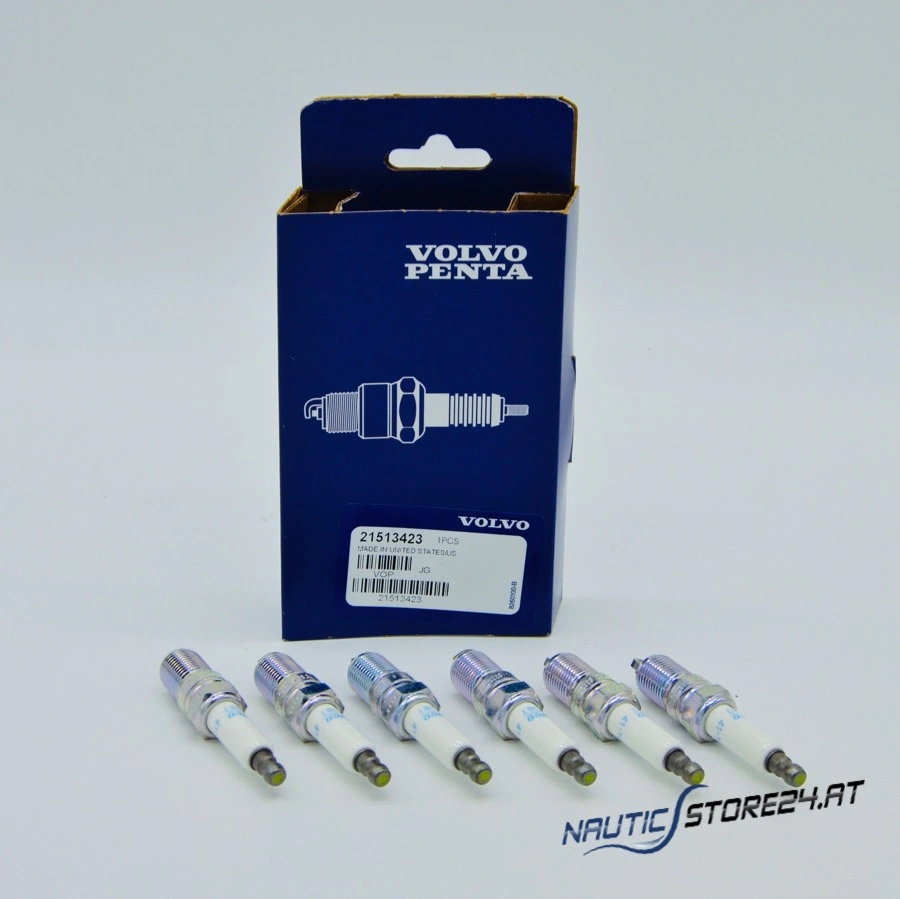 Volvo Penta Zündkerzensatz (6 Stück) für V6 (21513423)