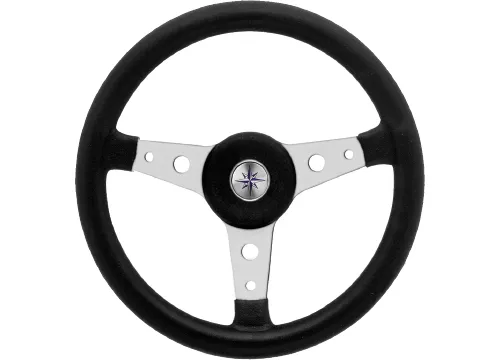 Teleflex Alu Steuerrad Delfino schwarz PU/Alu