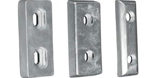 Tecnoseal Zink-Plattenanode verschiedene Größen | Ausführung: Höhe 25mm, Länge 151mm, Breite 69mm, Gew. 1,52kg