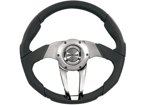 Isotta Comfort-Steuerrad Zulag Schwarz Leder/Metall
