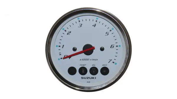 Suzuki Marine Suzuki Drezahlmesser in weiß für Fuel Injection Modelle 34200-93J12-000